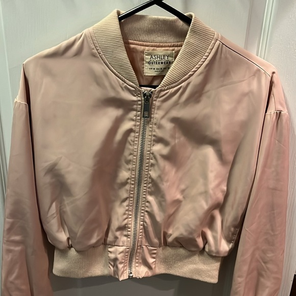 Ashleigh outerwear blush zip up jacket - Picture 5 of 8